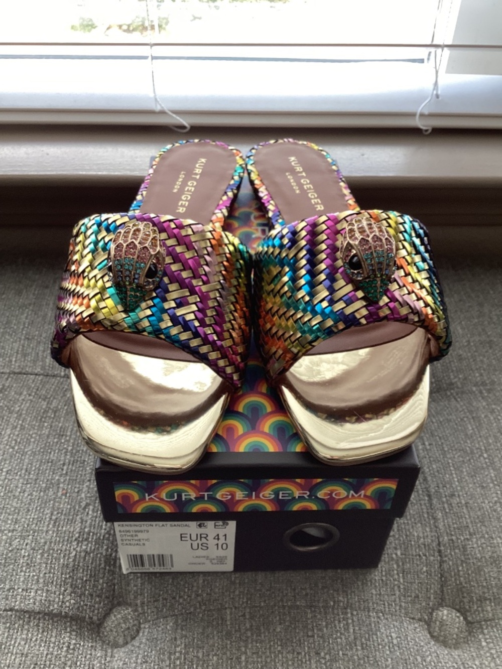 Kurt Geiger London Kensington Slide Sandal, size US10/EU41 - Picture 10 of 14